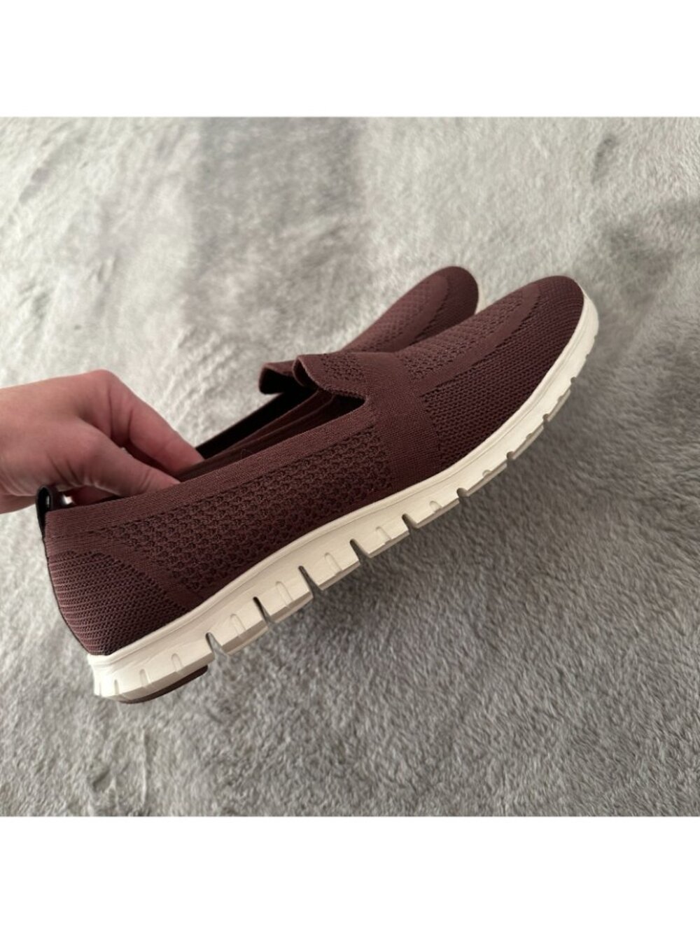 Cole Haan Womens Zerogrand Stitchlite Slip On Loafers Burgundy Brown 10 Shoes - Picture 4 of 6